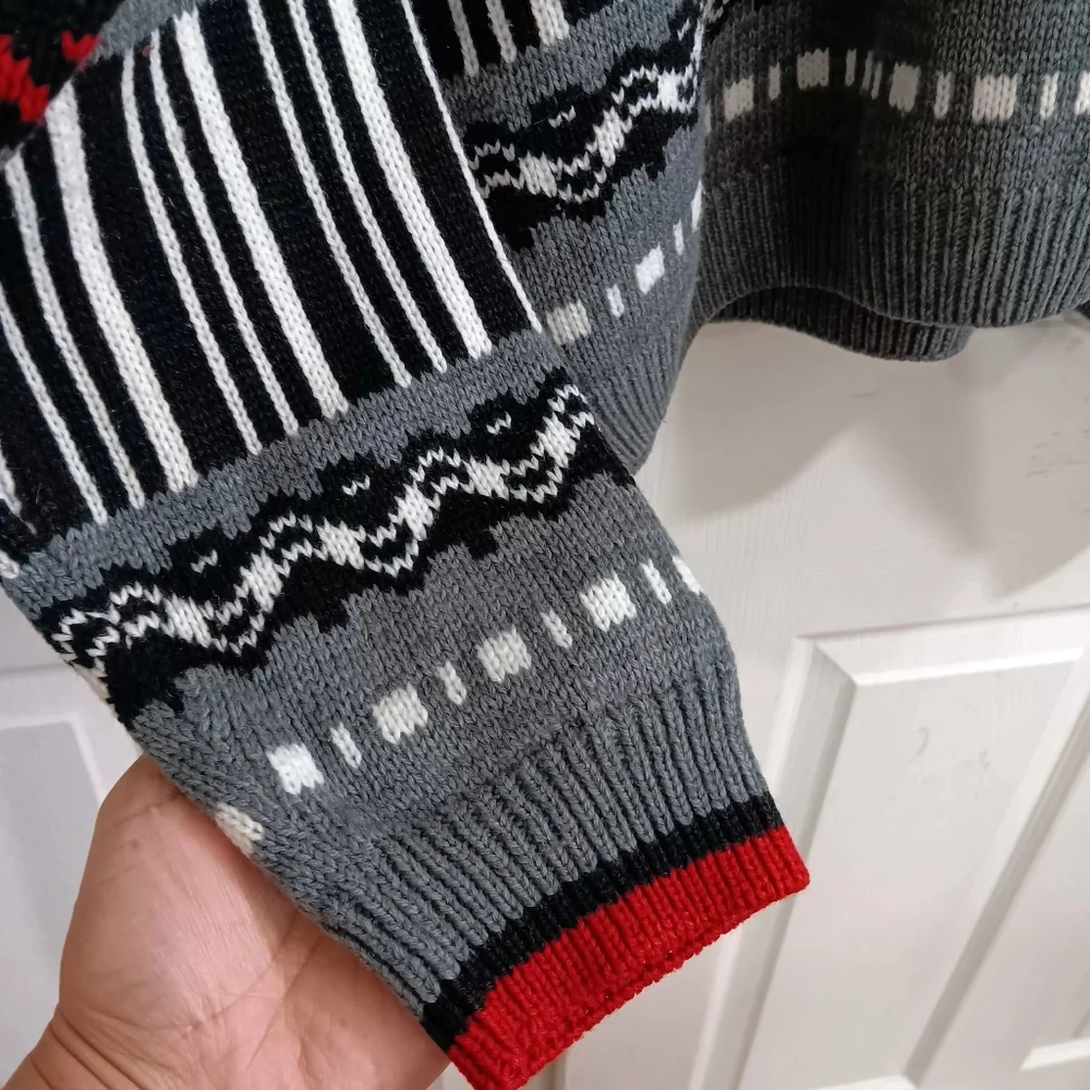 Vintage Columbia Women’s XL Fair Isle Alpine Ski Knit Crewneck Sweater Cabincore - Picture 4 of 7